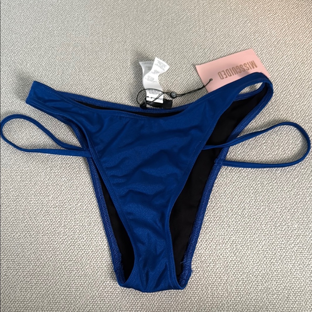 Missguided Blue String Bikini